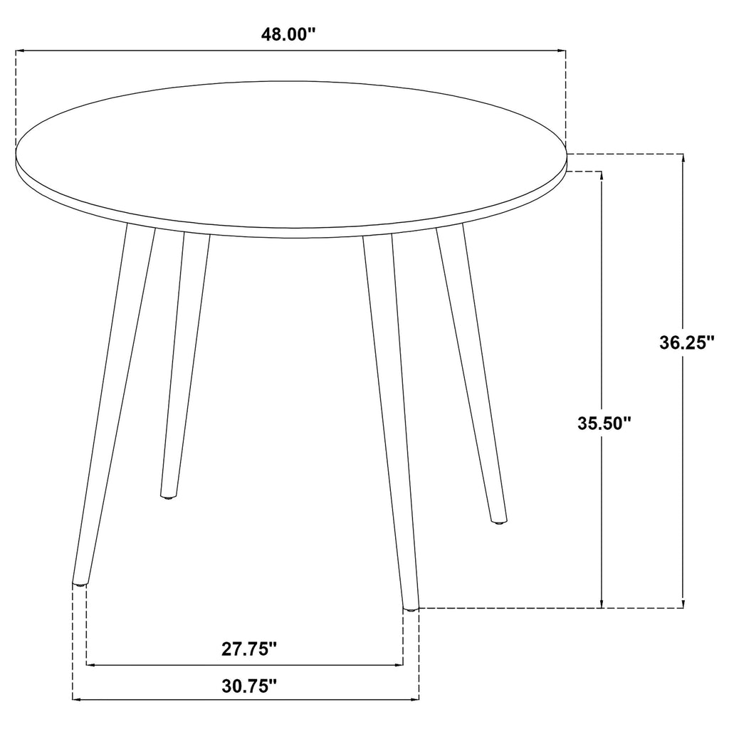 Andrews 48-inch Round Counter Height Dining Table Light Ash