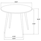 Andrews 48-inch Round Counter Height Dining Table Light Ash