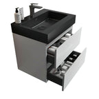 Alice - Bathroom Vanity With Large Storage, Sink, Wall Mounted