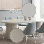 Laela - Dining Table - Bone White
