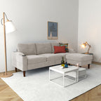 3 Seater Convertible Combination L Shaped Sofa With Footstools With Storage