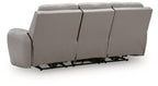 Real Moments - Power Reclining Sofa With Audio Seating - Ash