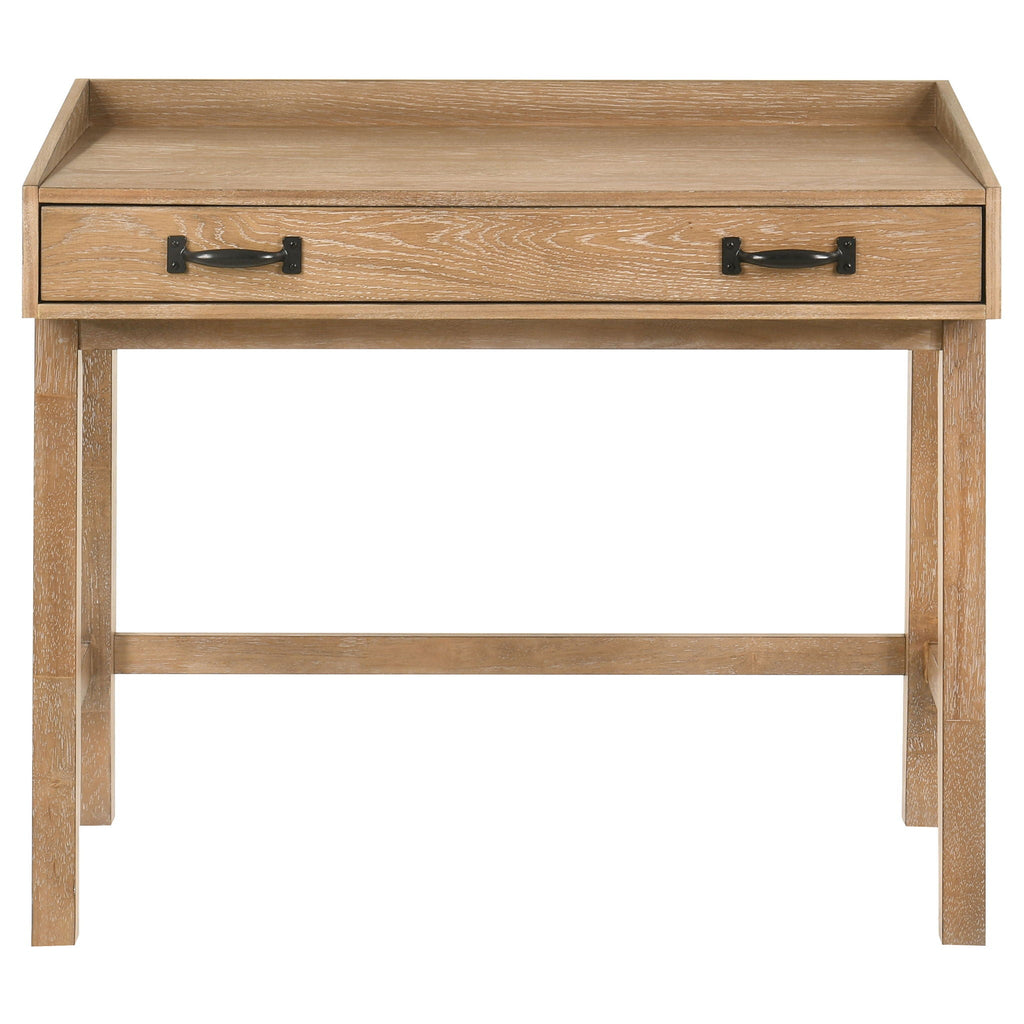 Fabian 38-inch Computer Desk with Keyboard Drawer Distressed Light Brown