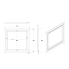 Skye - Marble Mirror - White