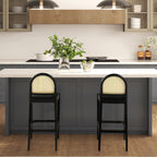 Panama - Curved Back Cane Bar Stool (Set of 2)