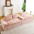 Modular Sofa, Convertible Twin Seat With Chaise Lounge