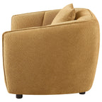 Aleisha Fabric Upholstered Accent Chair Mustard Yellow
