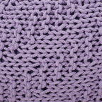 Bordeaux - Knitted Round Pouf Ottoman