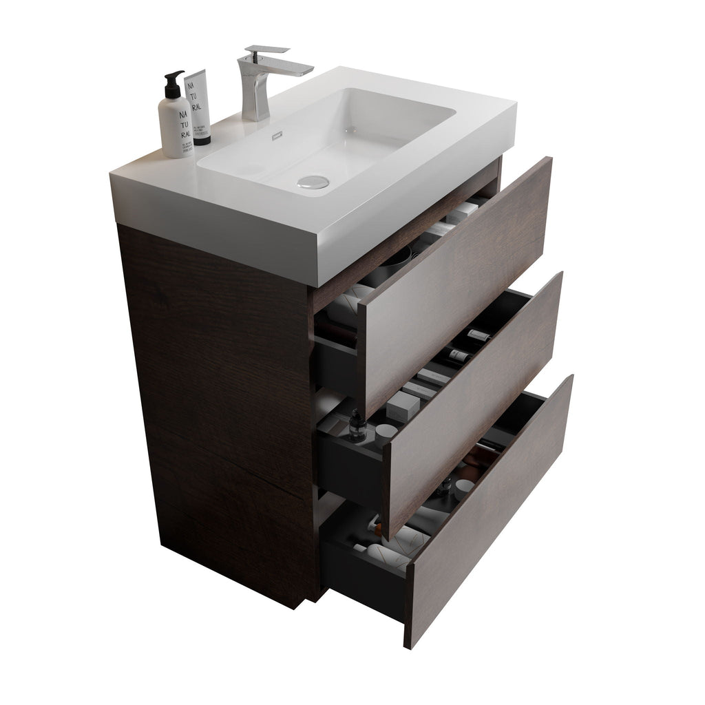 Alice - Bathroom Vanity With Large Storage, Freestanding