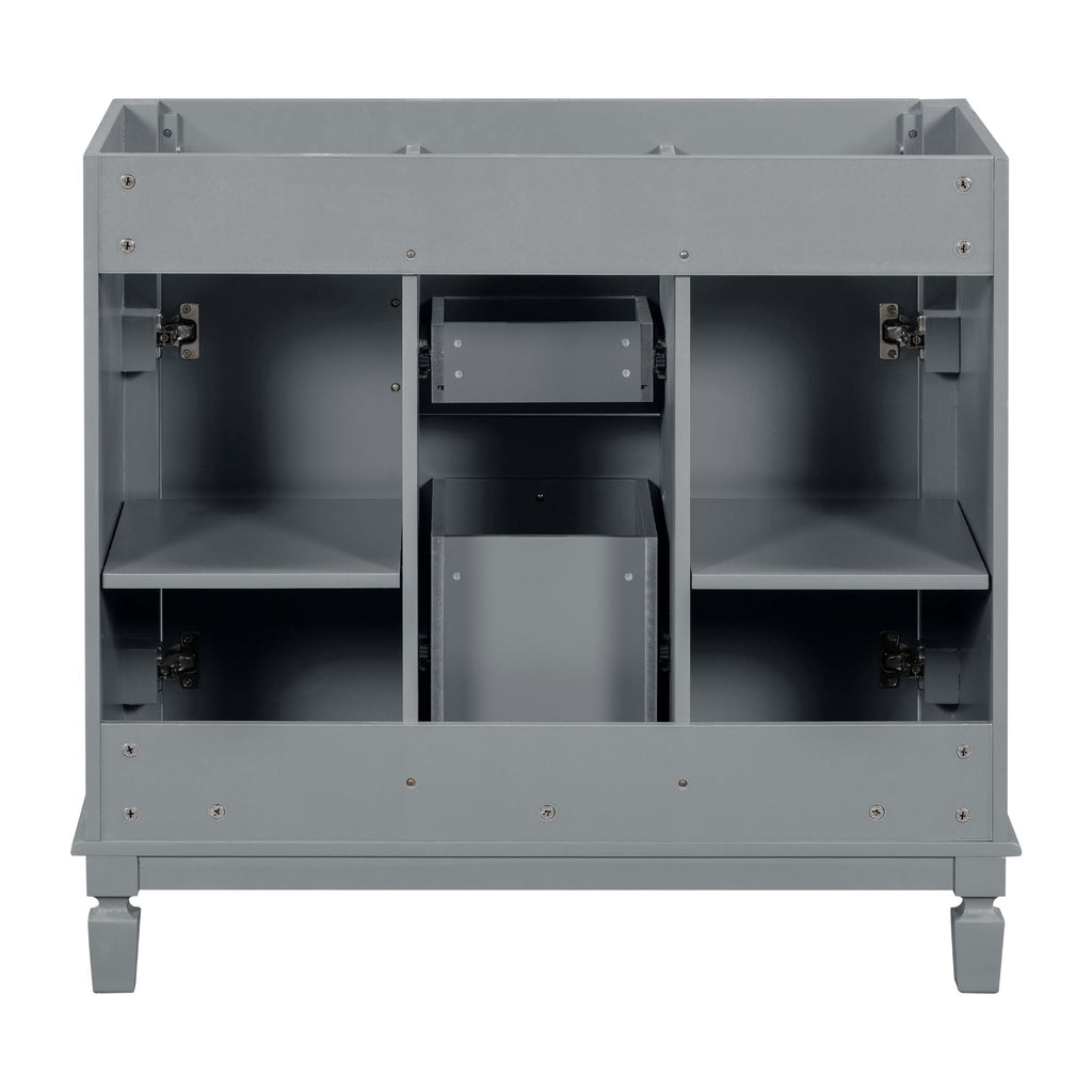 Bathroom Vanity Cabinet With 2 Soft Closing Doors And 2 Drawers