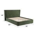 Cheryl - Upholstered Chenille Bed