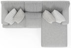 Logan - Upholstered Sectional With Comfort Coil Seating And Accent Pillows Included