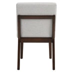 Edwyn - Side Chair (Set of 2) - Gray Fabric & Brown