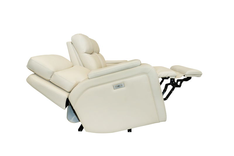Gunner - Sofa Recliner With Power And Power Headrest - Almond
