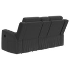 Brentwood Upholstered Reclining Loveseat Dark Charcoal