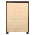Woodmont 5-drawer Bedroom Chest Rustic Golden Brown