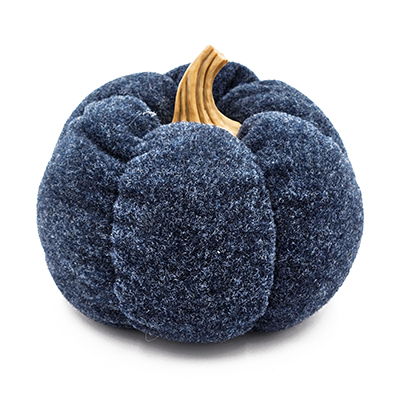 Pumpkin Ornament Decor For Holiday Harvest Festival Fall Festival & Thanksgiving (Set of 3) - Blue
