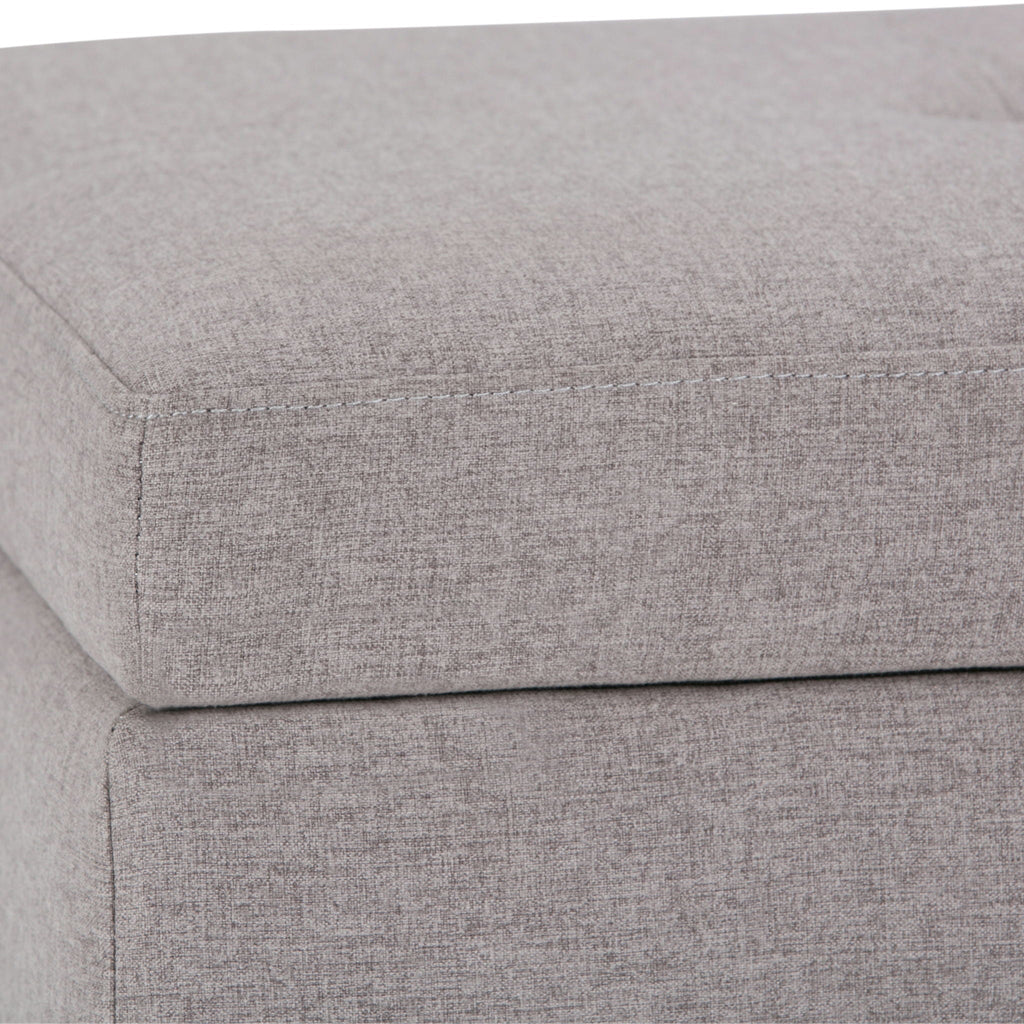 Oregon - Contemporary Storage Ottoman Bench With Tray