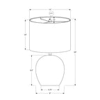 Lighting, Table Lamp, Concrete, Contemporary - Gray / Cream