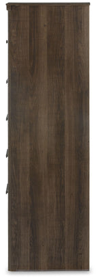 Juararo - Five Drawer Chest - Dark Brown