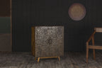 Calvary - Console Table - Gray Stone & Walnut