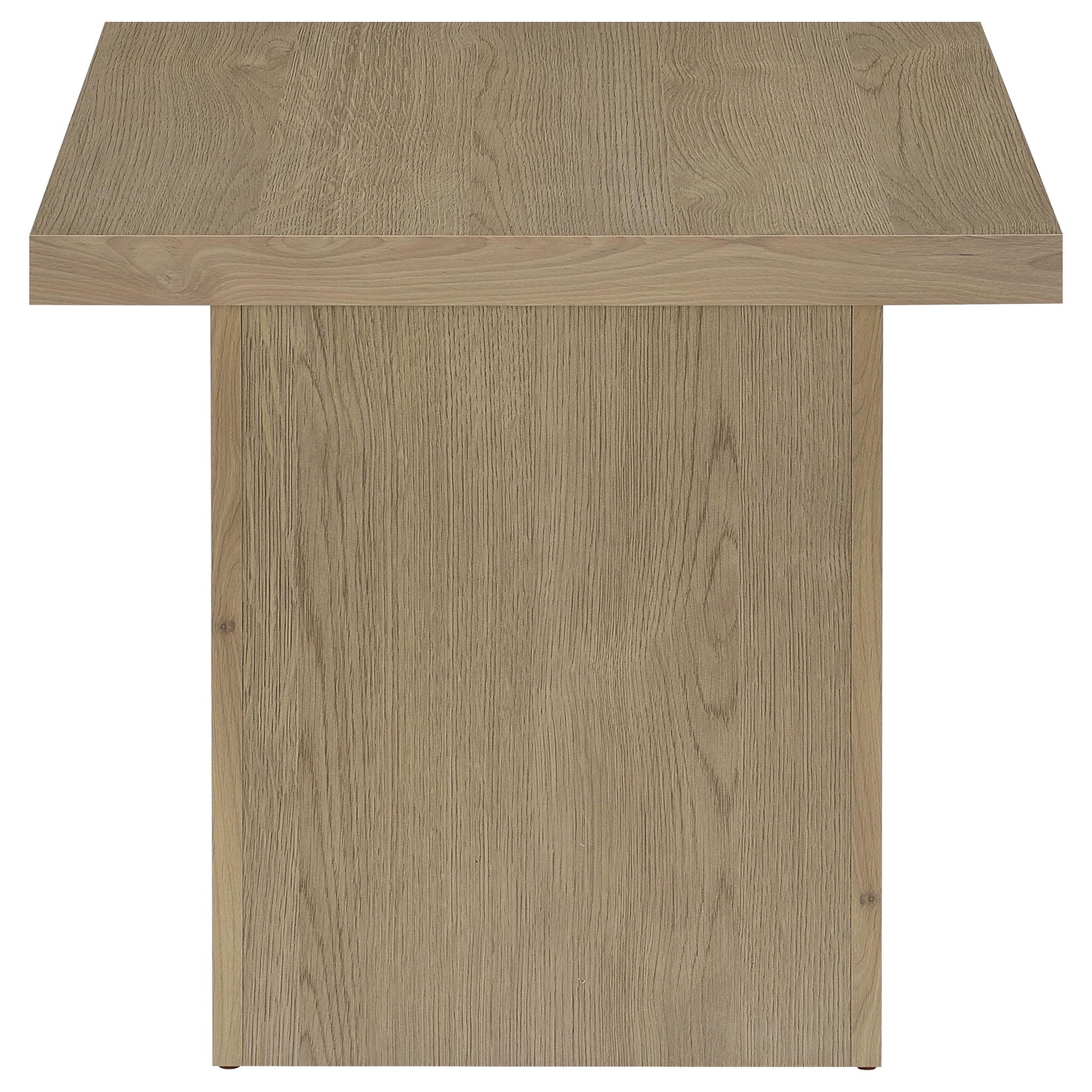 Devar 3-piece Square Cocktail Coffee End Table Set Latte