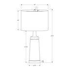 Lighting, Table Lamp, Resin, Contemporary - Black / Cream