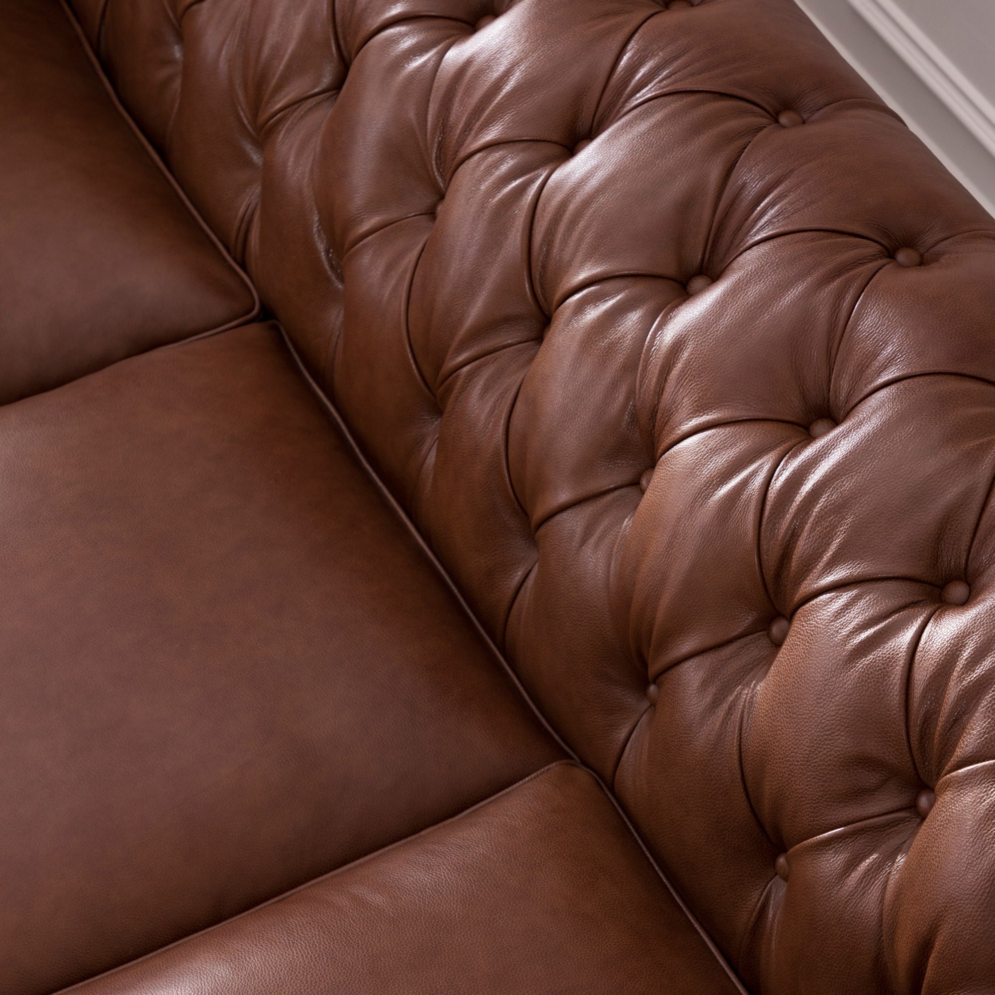 Traditional Tufted Chesterfield Nailhead Sofa