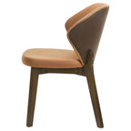 Randolph Dining Side Chair Butterscotch and Brown (Set of 2)