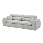 3 Seater, Couch With Throw Pillows For Living Room