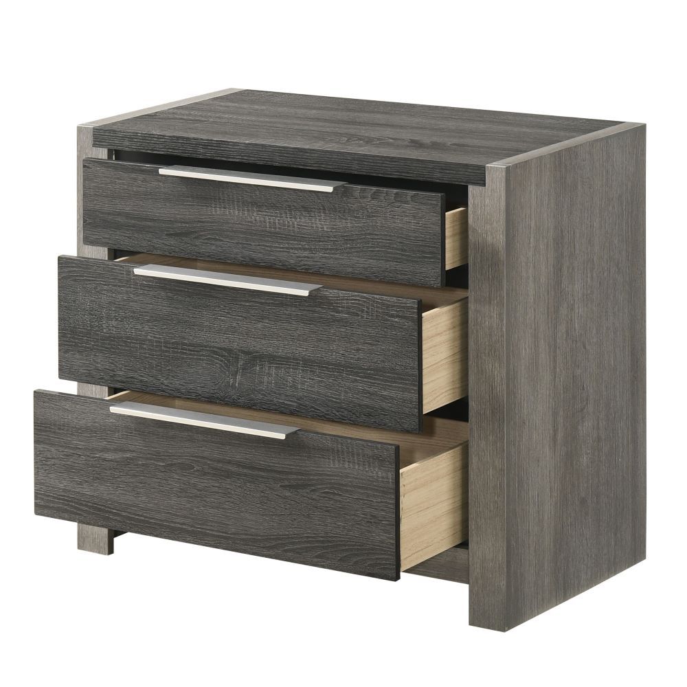 Jehoram - 3 Drawer Nightstand For Bedroom