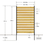 Outdoor Privacy Screen For Pool And Equipment Enclosures
