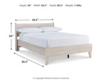 Socalle - Panel Platform Bed