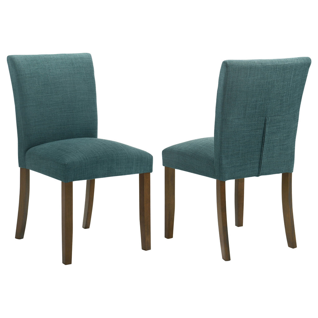 Paxton Upholstered Dining Side Chair Teal Blue (Set of 2)