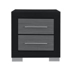 Elsa - 2 Toned Nightstand With Bar Handle And Spacious Drawers