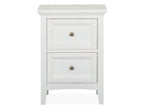 Heron Cove - Small Drawer Nightstand - Chalk White And Dovetail Gray