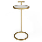 Brook - C Side Table - White / Gold
