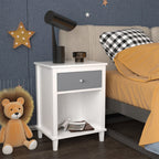 Nightstand With 1 Drawer 1 Shelf