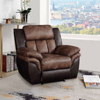 Jaylen - Motion Recliner - Toffee & Espresso Polished Microfiber