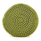River - Handcrafted Cylindrical Pouf Water Resistant Fabric