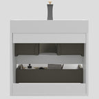 Alice - Bathroom Vanity With Large Storage, Sink, Wall Mounted