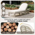 Outdoor Chaise Lounge With 5 Position Adjustable Backrest (Set of 2)