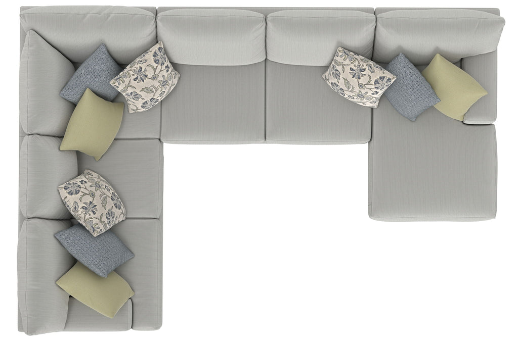 Stockbridge - Sectional With Comfort Coil Seating And 9 Accent Pillows Included