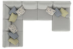 Stockbridge - Sectional With Comfort Coil Seating And 9 Accent Pillows Included