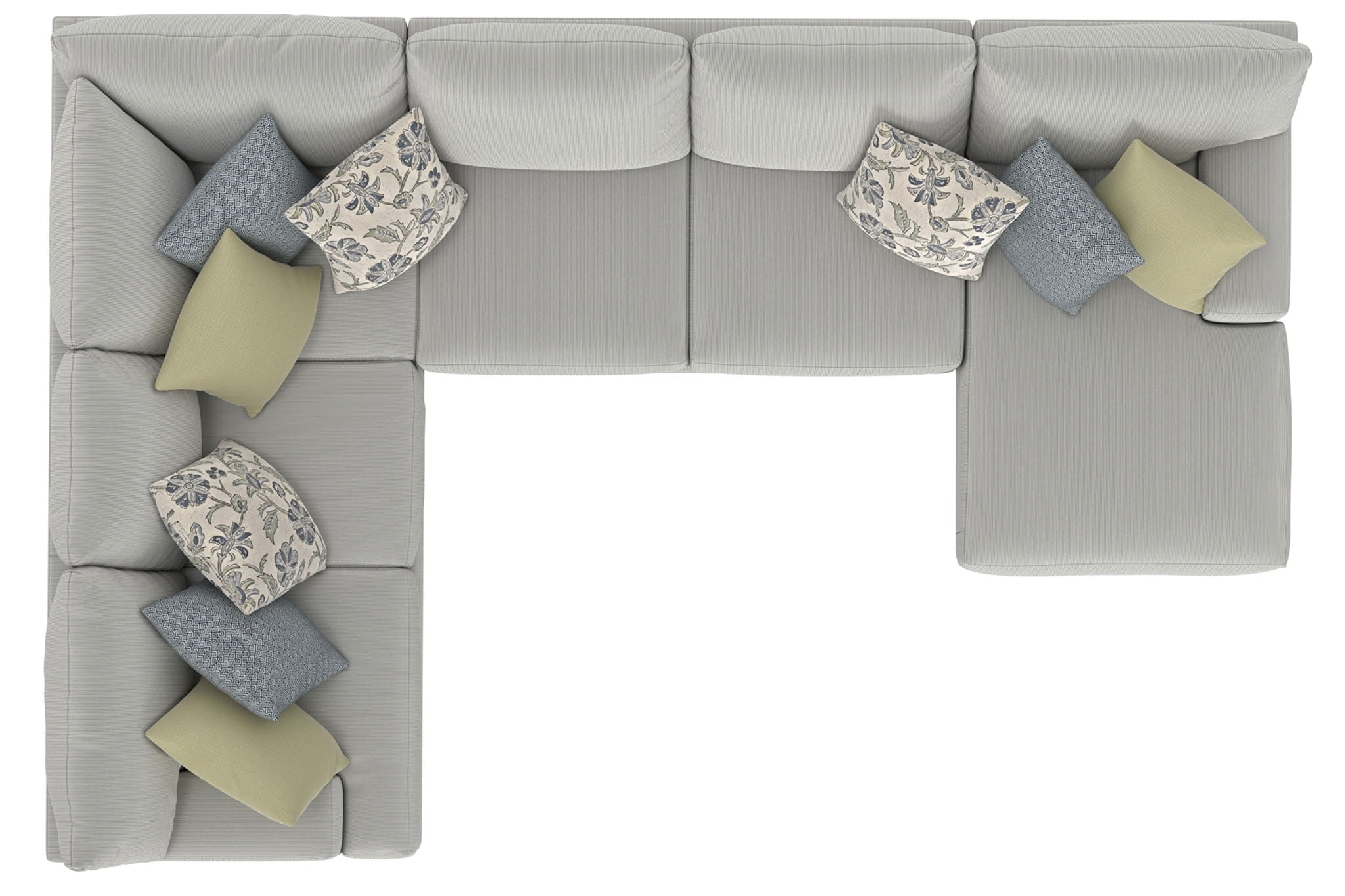 Stockbridge - Sectional With Comfort Coil Seating And 9 Accent Pillows Included