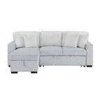 Ford - Reversible Pull Out Sofa Bed - Light Gray