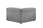 Alwin - Modular Wedge - Dark Gray Fabric
