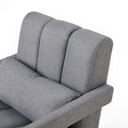 Modern Upholstered Accent Chair, Comfortable Fabric With A Pillow For Living Room