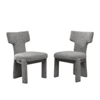 Armless Curved Back Accent Chairs