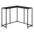 Corner Accent Console Table For Entryway, Unique L-Shaped Design